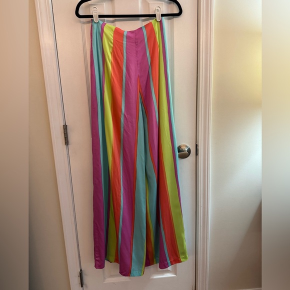 TRINA TURK Enzo Wide Leg Striped Pants Size 00 *LIKE NEW* - Picture 4 of 6